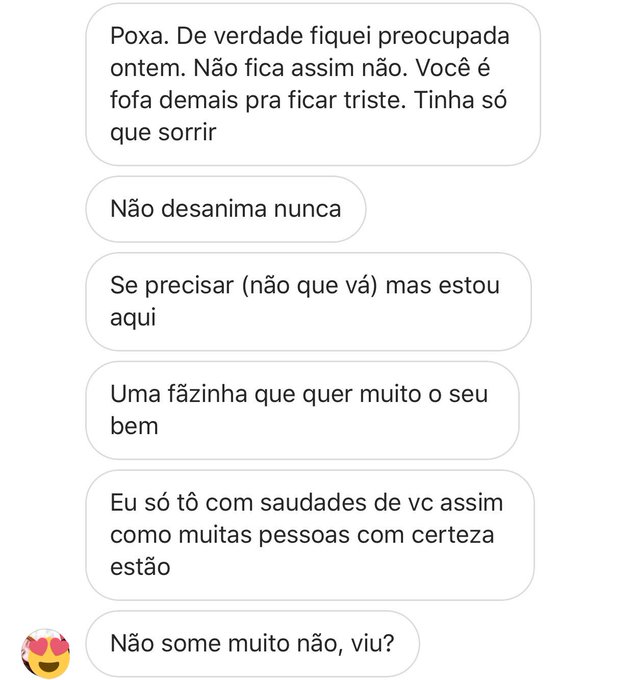Mdsss eu amo quando a internet proporciona isso ??
Obrigada pessoal que fica preocupado cmg e me manda