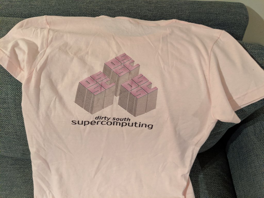 jessiedotjs's tweet image. Thanks @nickblack for my fantastic and incredibly girly @DSupercomputing swag #fuckclockskewespecially