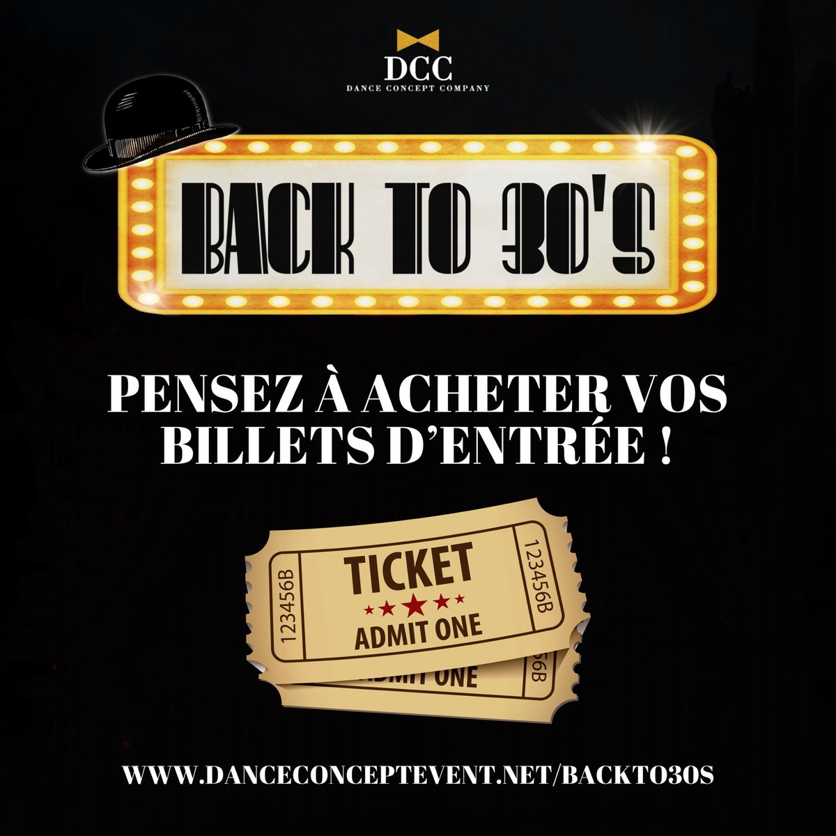 danceconceptco's tweet photo. BACK TO 30’S • DÎNER-SPECTACLE 🎭

J-37 jours, au Domaine de la Vernée 🙏🏼

Vous souhaitez vous immerger dans les années 1930 ? N’hésitez plus, ne tardez pas à réserver vos billets d’entrée, les réservations ne cessent d’arriver ! 🎩

👉🏼 https://t.co/vyFh6fAlPt https://t.co/WNj37Z9cl3
