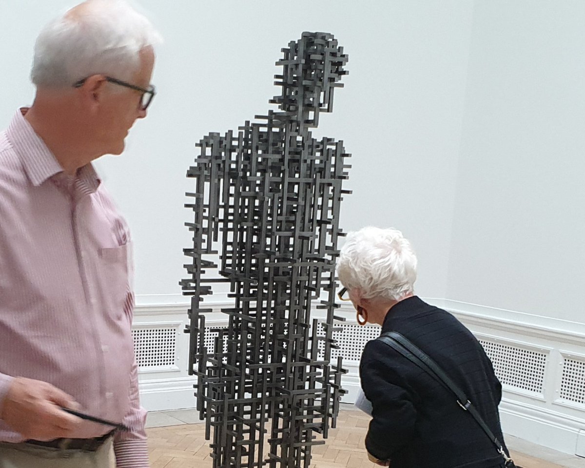 kurtstat's tweet image. Spent today preparing for a #Flowopoly session at @KingsCollegeNHS tomorrow. But I also found time to get some inspiration at the Antony Gormley exhibition at @royalacademy. This is SUBJECT II 2019.