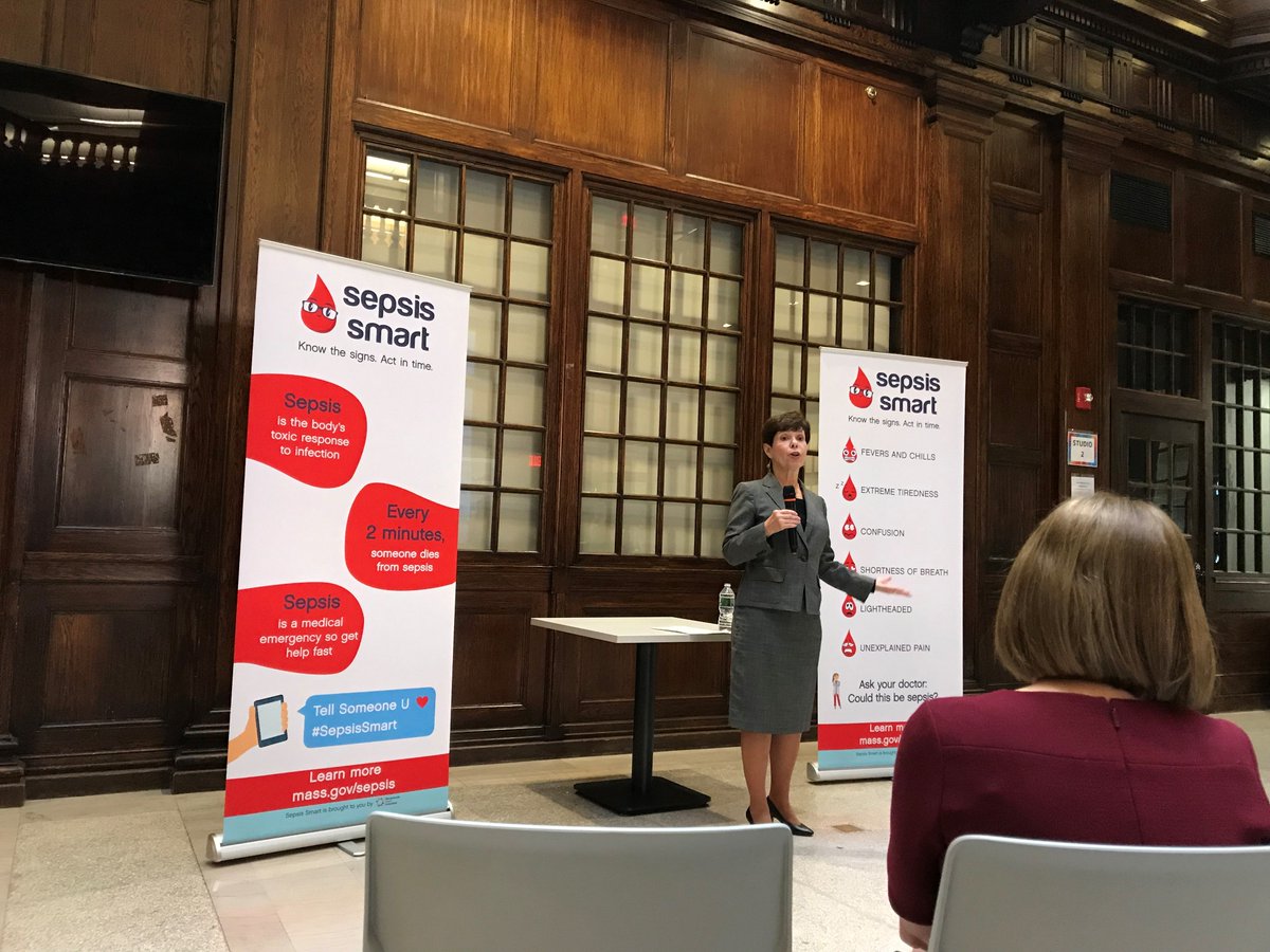 HCA_QI_Partner's tweet photo. We were proud to be at the #SepsisSmart kick-off today as a partner of @MASepsis with @RepJenBenson (L) & Ms. Bela Maranhas (R) who shared her experience with #sepsis https://t.co/8ZQyt49o26 https://t.co/Bprn4j3ilt