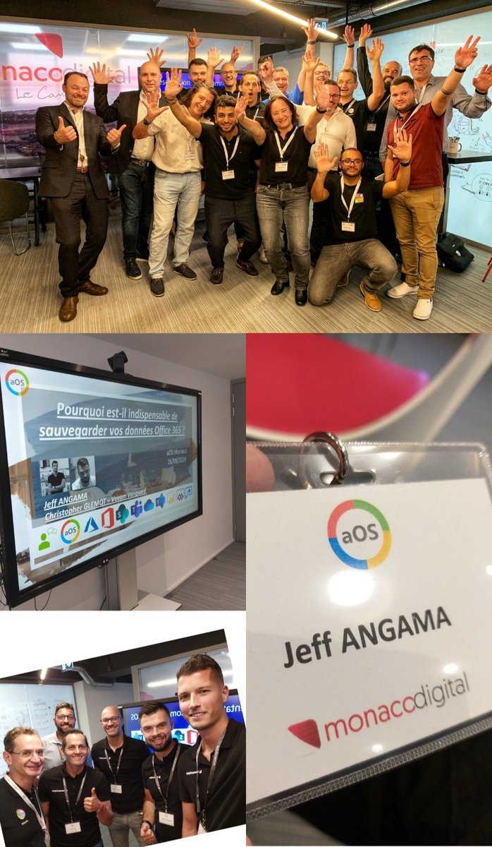 jeffangama's tweet image. Had a blast today, thank you everybody for making the day. #MonacoDigital #aOsMonaco #Office365 #Veeam