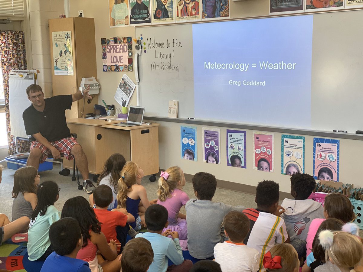 Greg Goddard visited today to help us better understand weather forecasting