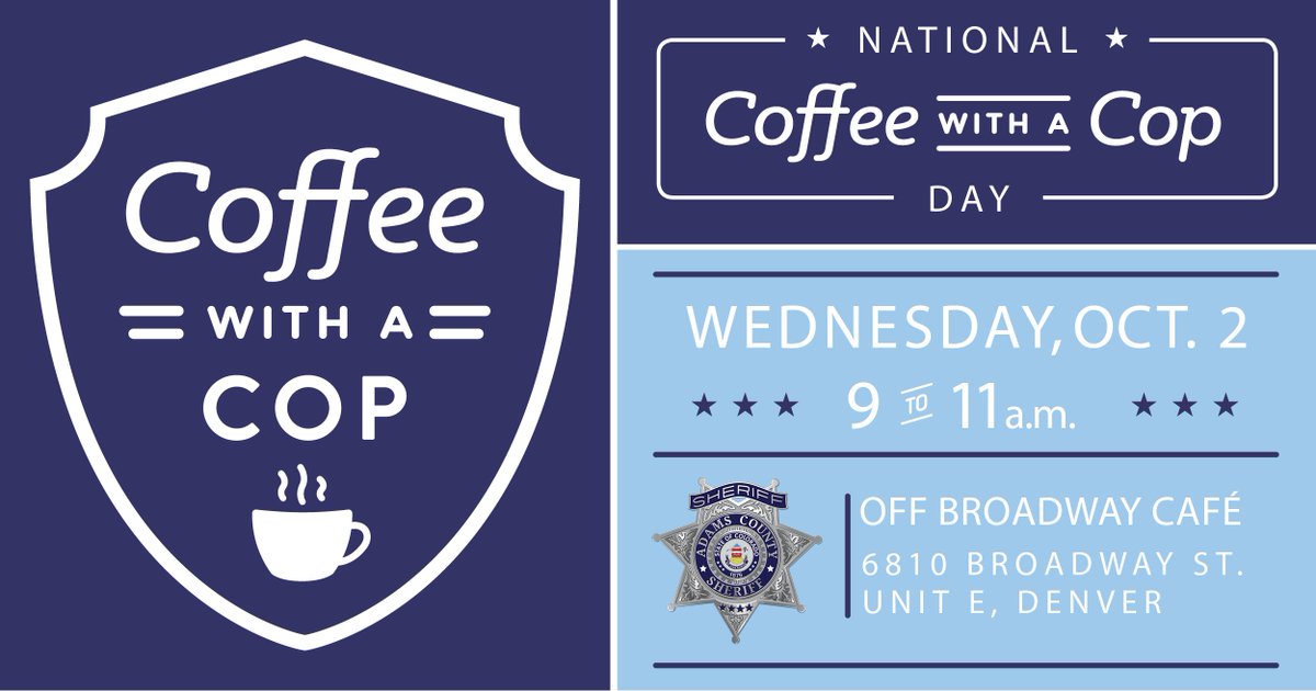 AdamsCoSheriff's tweet photo. #nationalcoffeewithacop #haveoneonus https://t.co/SVeP5rA5MG