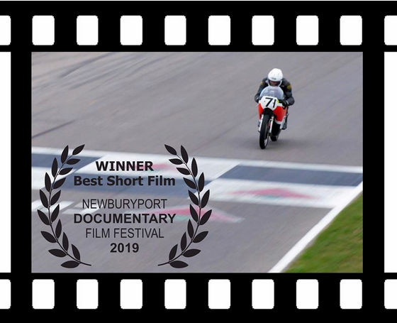 MotoManFilm's tweet photo. We had a great turnout for the premiere of "Motorcycle Man" at the Newburyport Doc Film Festival—and we won Best Short Film! Thanks to the organizers and everyone who came. It was a great way to start our festival run!
.
.
#NDFF2019 #motorcycles #daveroper #teamobsolete #racing https://t.co/jbvh5rdKVr