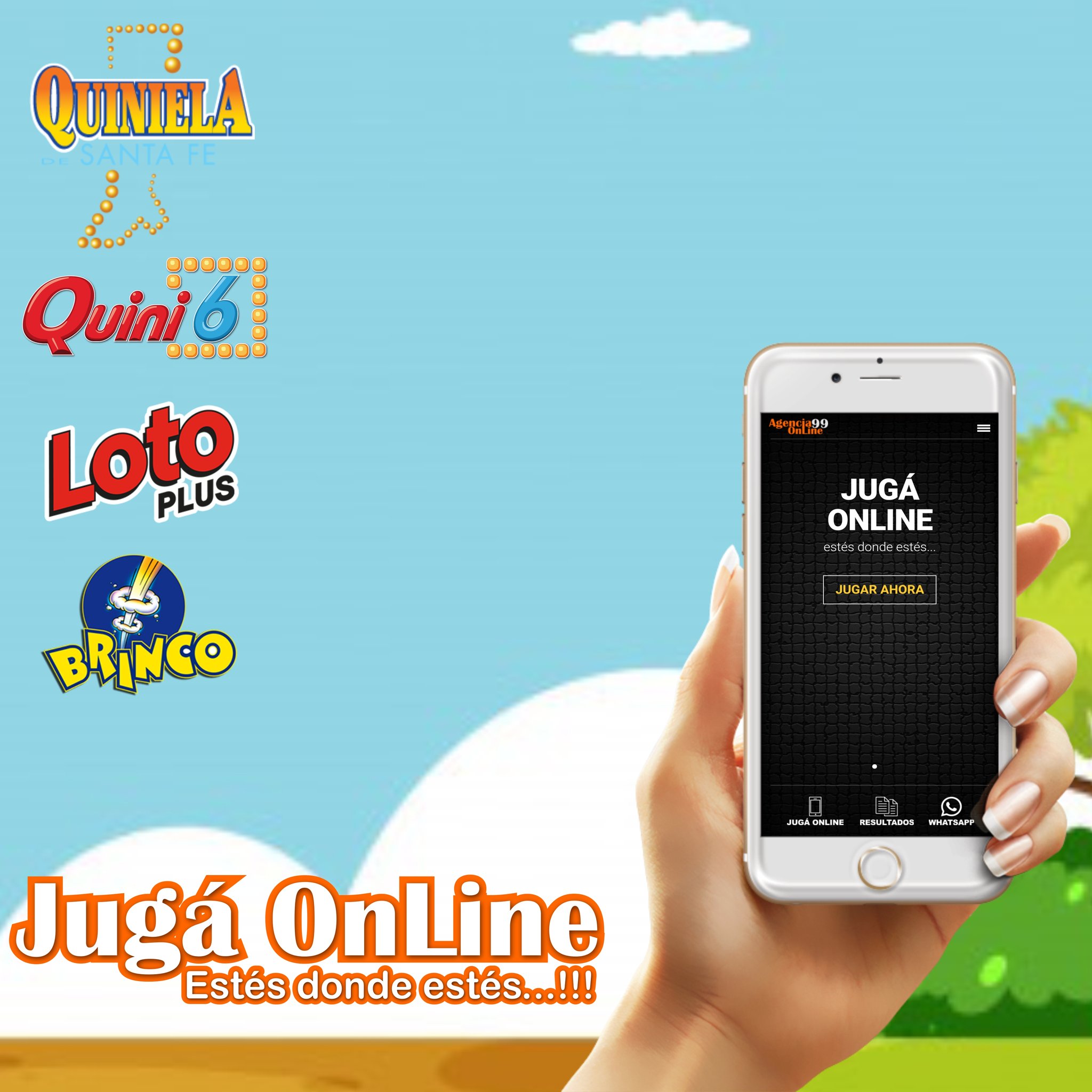 jugaloahora on X: Jugá a la Quiniela online, jugalo desde tu celular. # Quiniela #Quini #Loteria #Argentina  / X