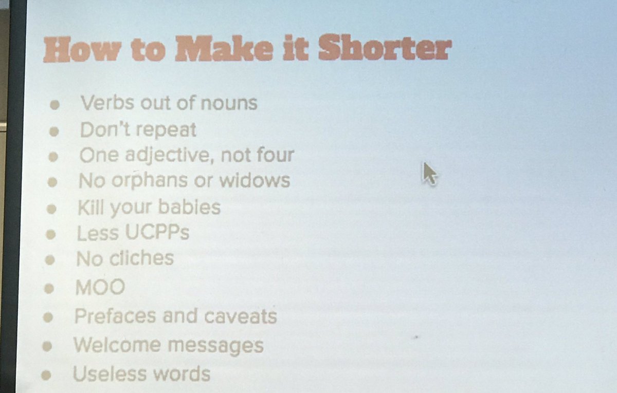 PRSAcolo's tweet photo. “Format with intention and force. This is one of the simplest way to enhance your messaging.” Andrea Enright at The Boot Factor shares six steps to marvelous messaging! #PRSAsummit https://t.co/BtgzJyT77R