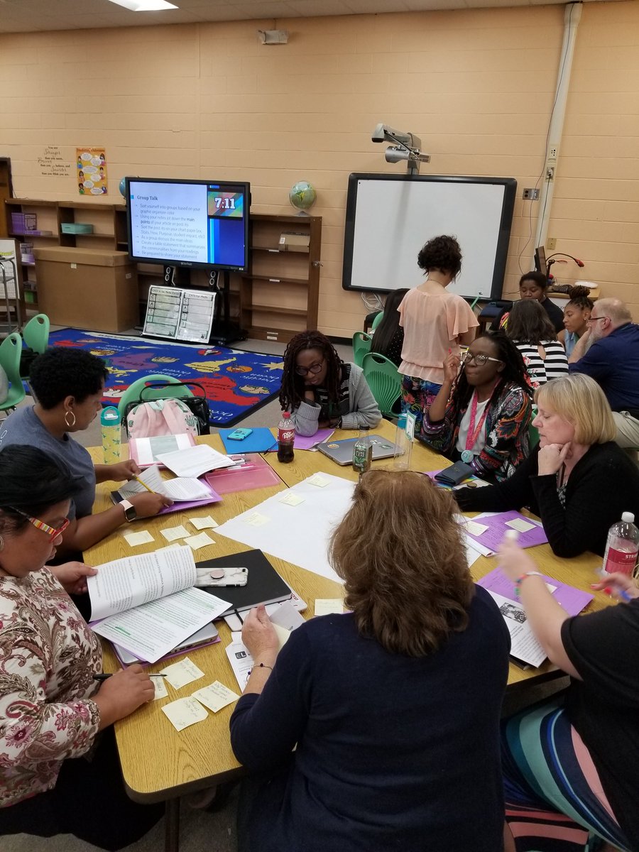 Vertical meeting afterschool! Aligning feedback throughout grade levels! #teamFP
