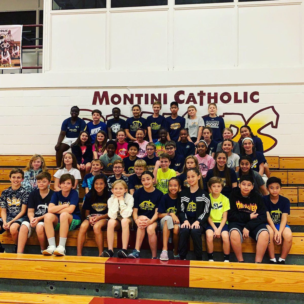allsaintsnaper's tweet photo. Field Day and team building fun for our 6th graders @montinicatholic 
#saintsdaygreatday https://t.co/4P36z9DO2u