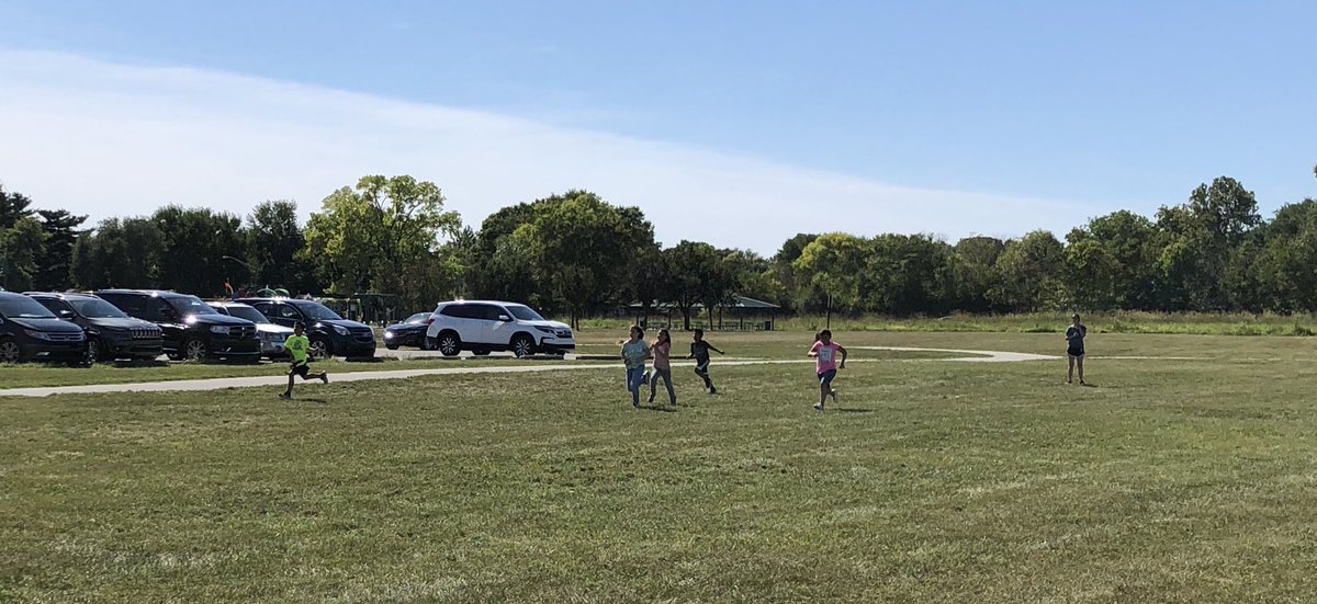 When the <a href="/SFE_3820/">SFE Elementary</a> Running Club needs help, you lace up your shoes (with dress pants) and walk laps! <a href="/Miss_Shew/">Mrs. Noon</a> @Miss_Hayes_20 #WeAreWayne #stoutfieldgood