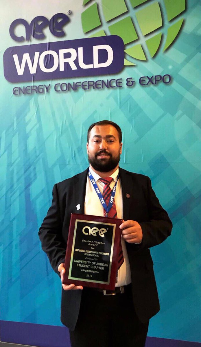 ju_aee's tweet photo. Our colleague Steven Jabra received "The Best Overall Student Chapter Performance" award as a representative to our team at the AEE conference in Washington, D.C. 🥇
We are so proud of our members and their accomplishments and many more to come. https://t.co/UY1j2qE9V5