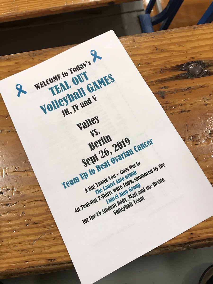 It’s #TealOut time!  Let’s go <a href="/CVBlueJays/">Conemaugh Valley School District</a>!!!!  Get to the school to support your Jays and team up to beat #OvarianCancer with @LaurelAutoGroup