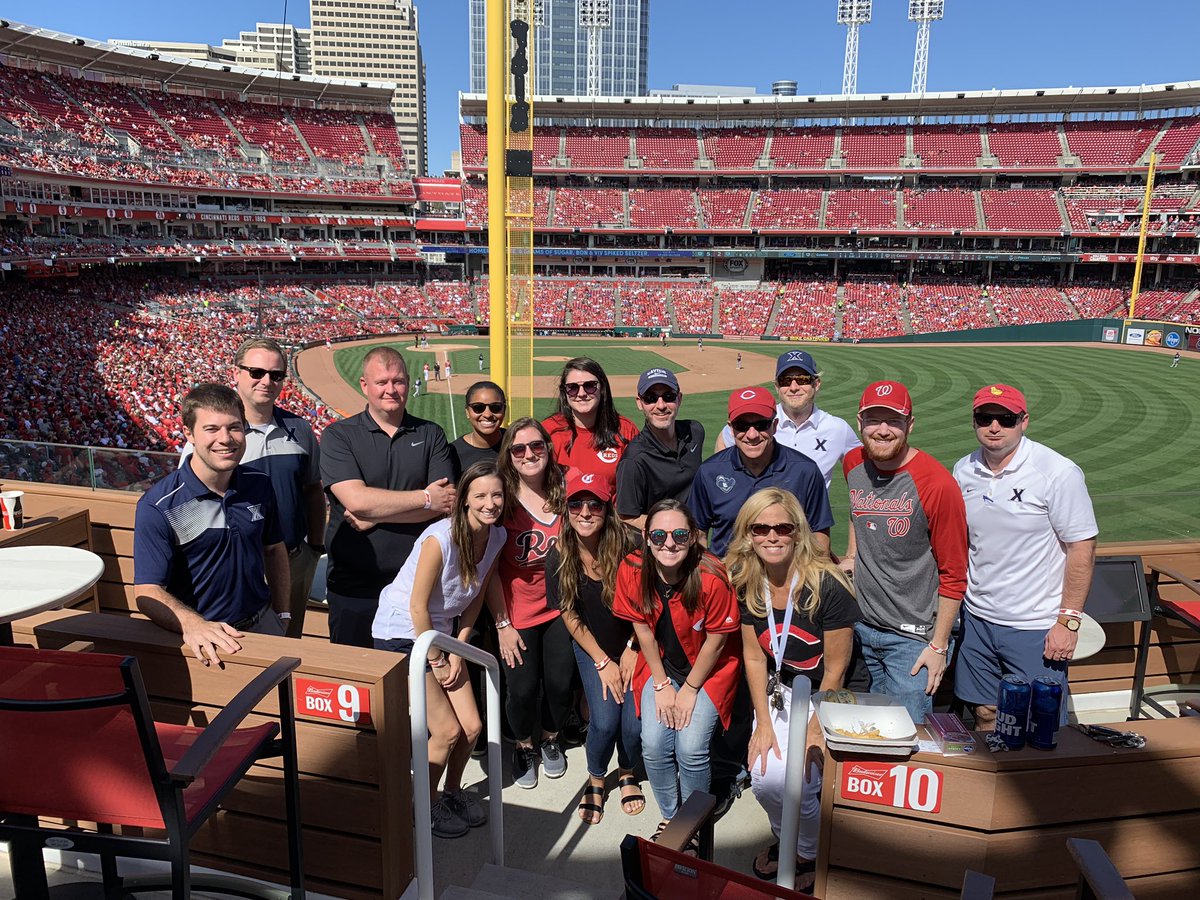 Field trip today for our external team to final home <a href="/Reds/">Cincinnati Reds</a> game. One season ends, and it’s almost time to embark on another. #ThanksMarty #LetsGoX