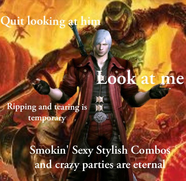 please enjoy some thot dante from dmc3 bc there