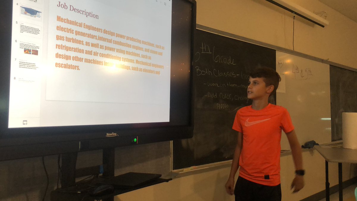 AshleyWhatley7's tweet photo. What career do you want when you grow up? 6th grade sharing their google slides presentation in technology! #OurWhy #CSI1920 #AllinAllours https://t.co/VNLSRYV9t9