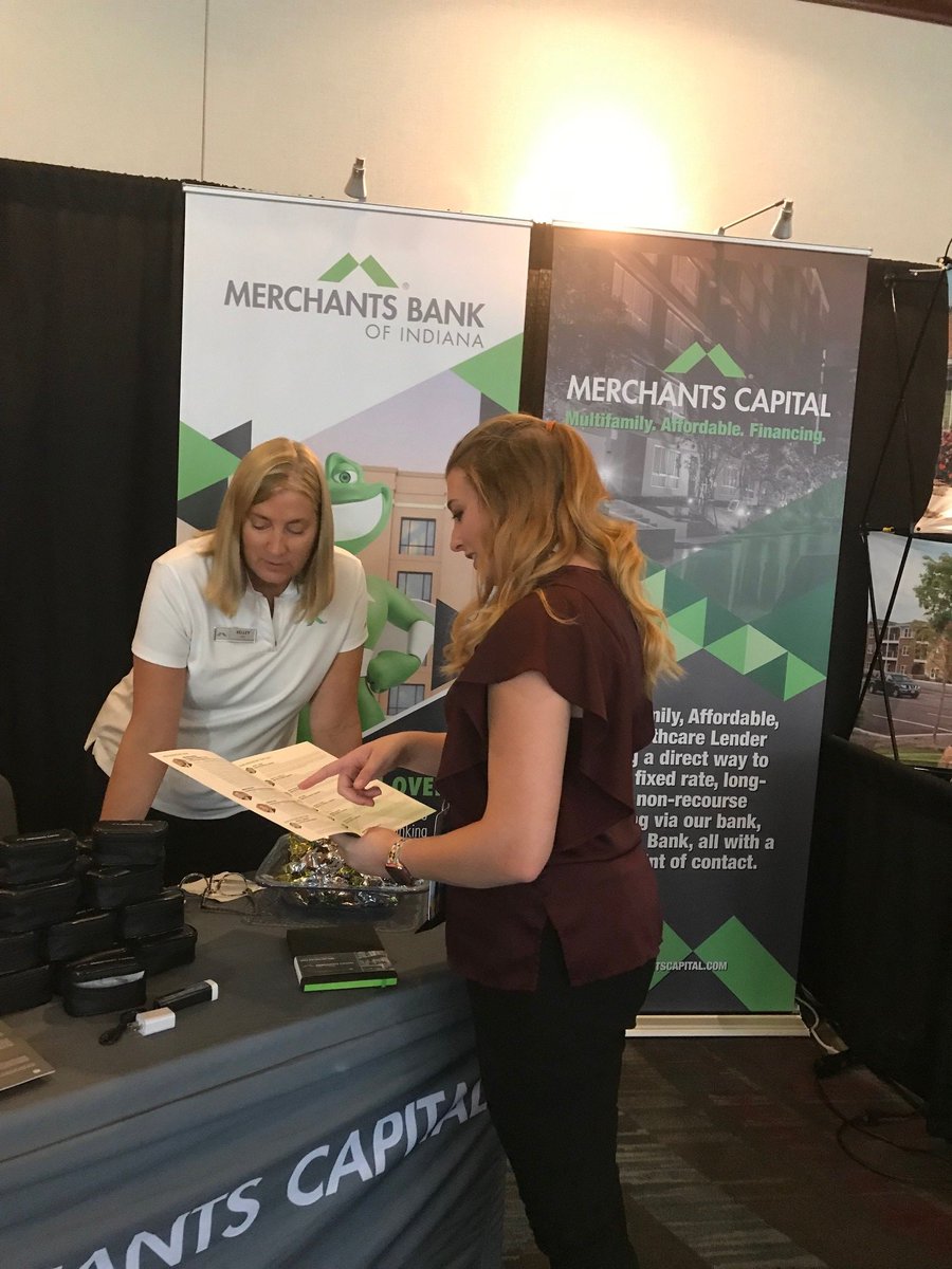 MerchantsBankIN's tweet photo. A few @MerchantsBankIN team members spent the day at the Indiana Housing Conference which brings together affordable housing developers, service providers, agency representatives and advocates to discuss issues facing Indiana and the industry.  @IAHC_Updates https://t.co/vfHa8GDl2Z