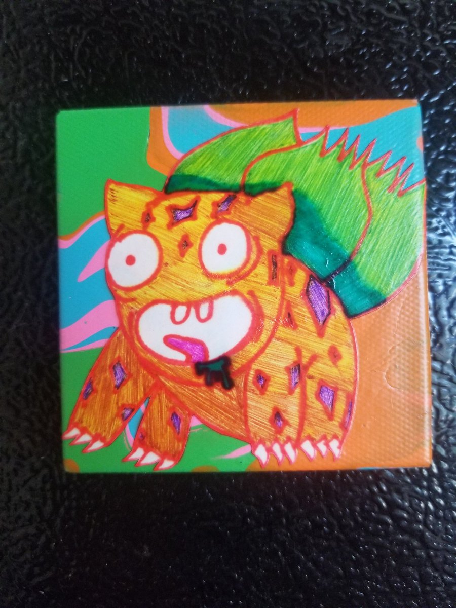 JoJosPaintShop's tweet image. #magnet #funwithmagnets #paintpour #rickandmorty #fanart #drawing #artfromtheheart