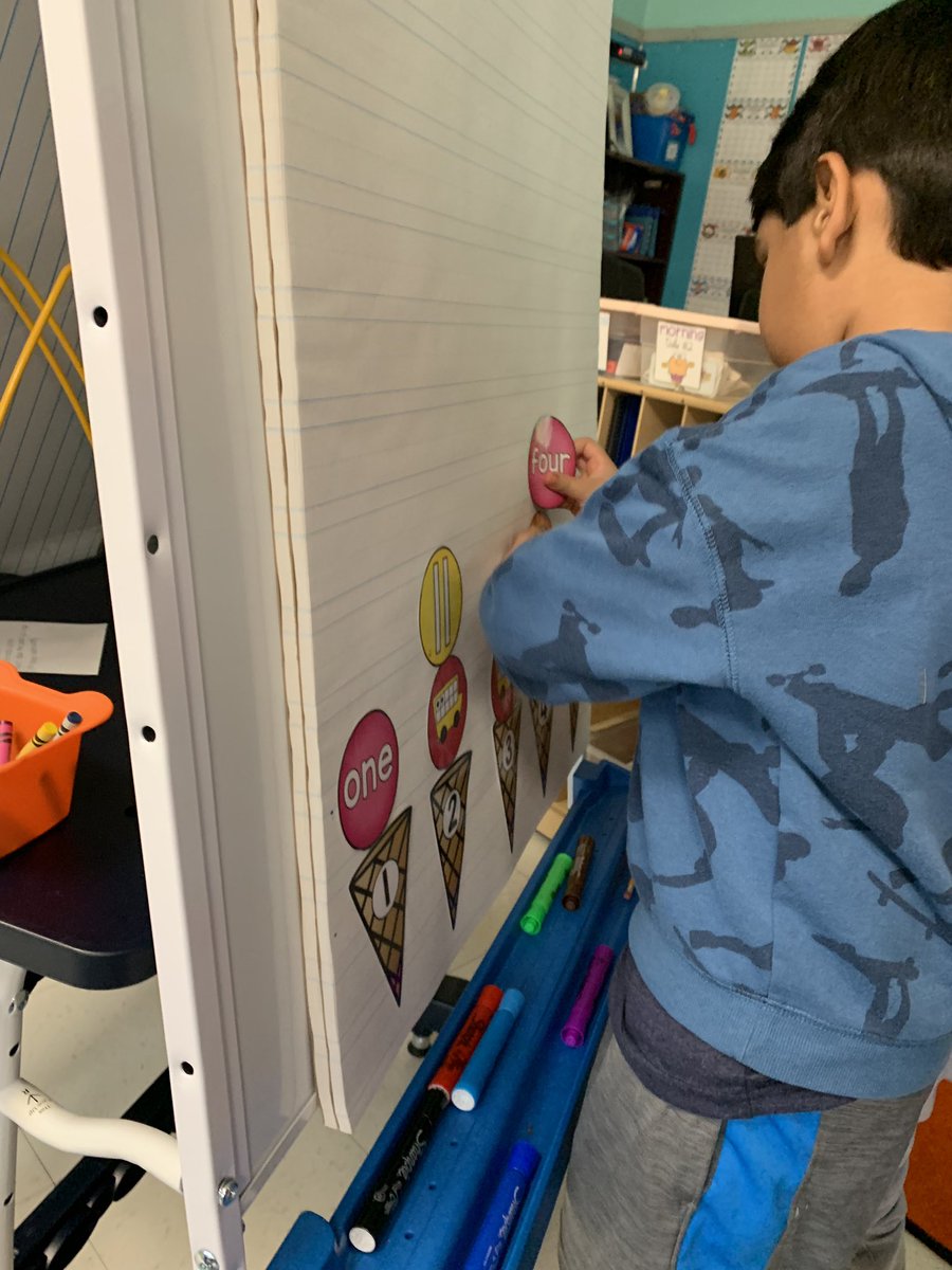 Showing numbers in different ways and more importantly building our ice cream cones 🍦 <a href="/PrinRodas/">Mario Rodas</a> <a href="/jennfano/">jennfano</a> <a href="/CenterGroveES/">Center Grove</a>