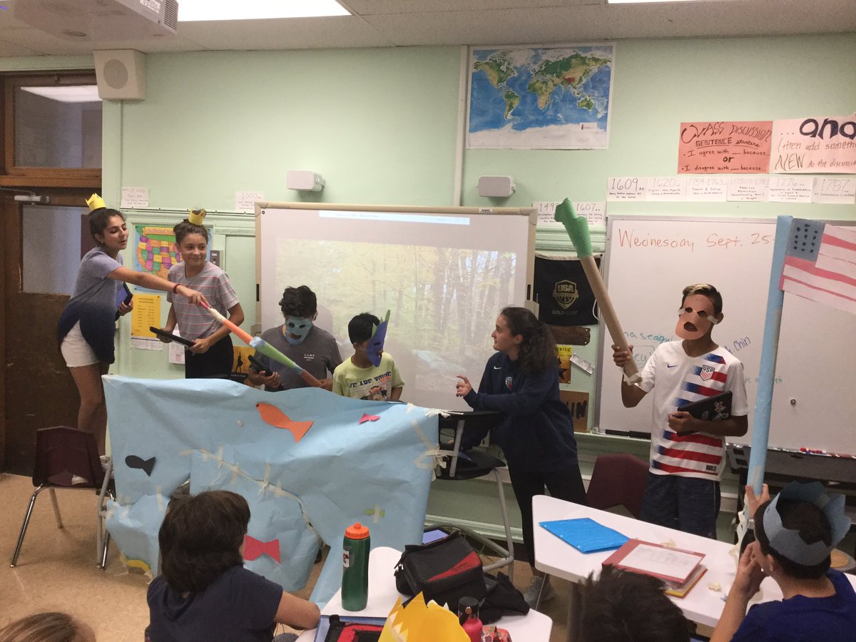 #mineolams is #mineolaproud of 7th Grade SS composing and performing their very own Iroquois myths to demonstrate adaptations to our NY environment.