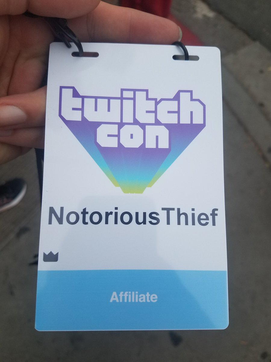 notoriousthief_'s tweet photo. #twitchcon2019 https://t.co/9iF7pNrTqz