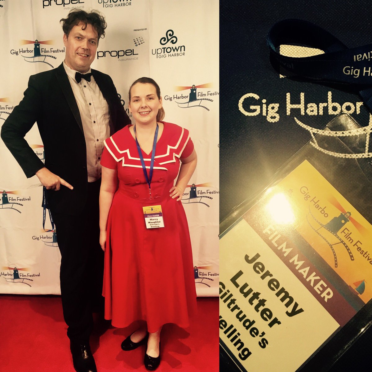 Walking the #RedCarpet @GigHarborFilm #filmfestival #Washington #gigharbor #scifi #cdntalent