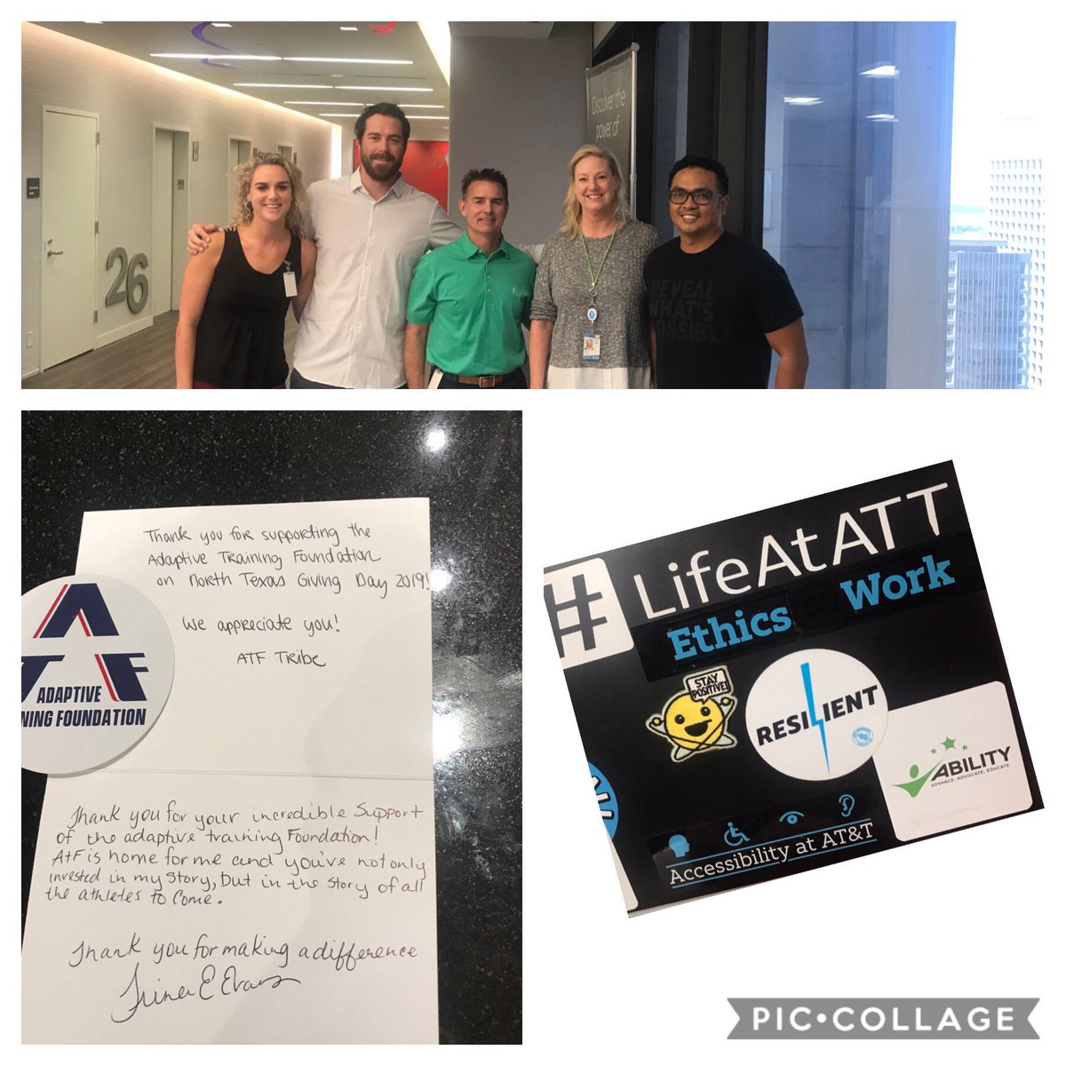 Making the magic of ERGs happen with the Adaptive Training Foundation at AT&T HQ. The ATF is an incredible organization that transforms the most vulnerable into the strongest people you will ever meet. 

#lifeatatt
#adaptivetrainingfoundation
#abilityERG
#strengthinvulnerABILITY