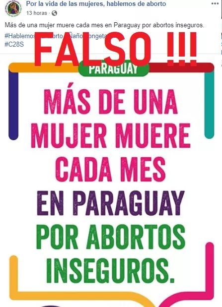 MxLaVidaPar's tweet photo. 🔊 INFORMACIÓN FALSA ‼️

La cifra de 32.327 abortos inducidos a la que se refiere la imagen NO ES ESTADÍSTICA DEL MSPyBS, es una estimación del Centro Paraguayo de Estudios de Población (CEPEP), usando el método de estimación por complicaciones de aborto (MICA).

Hilo 👇🏻 https://t.co/DN1tV9vcs1