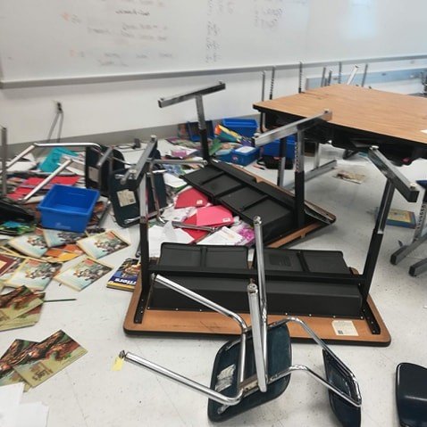 ChrisNagusTV's tweet image. CLASSROOM CHAOS: Teachers are dealing with more disruptive behavior. A suburban teacher gave me permission to share these pics of her trashed elementary classroom. Teachers want more resources. We will continue this conversation tonight on News 4 @ 10. @kmov