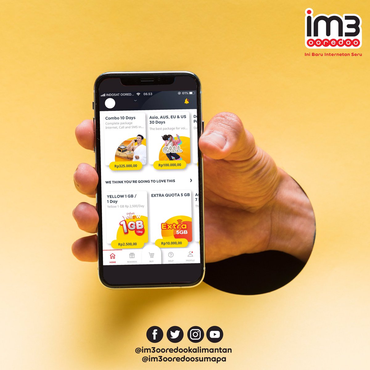 Kuota mendadak sekarat saat kondisi darurat?

Gak usah takut! Ada #myIM3 yang siap mempermudah berbagai aktivitas kamu, mulai dari cek pulsa hingga beli kuota! Plus #LebihUntung di myIM3 karena banyak BONUS menarik yang bisa kamu dapat. Download sekarang!

#Im3Ooredoo
#4GPlusKuat