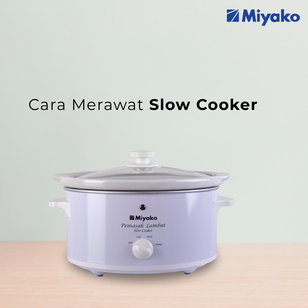Miyako_Indo's tweet image. Yuk ikuti tips berikut ini untuk merawat slow cooker Miyako milikmu agar tetap awet!
.
1. Matikan slow cooker dan cabut listriknya sebelum dibersihkan.
2. Bersihkan bagian-bagian yang bisa dilepas (tutup, pot) secara terpisah.
.
#MiyakoIndonesia
#MIYAKOdulu
#PracticallyPerfect