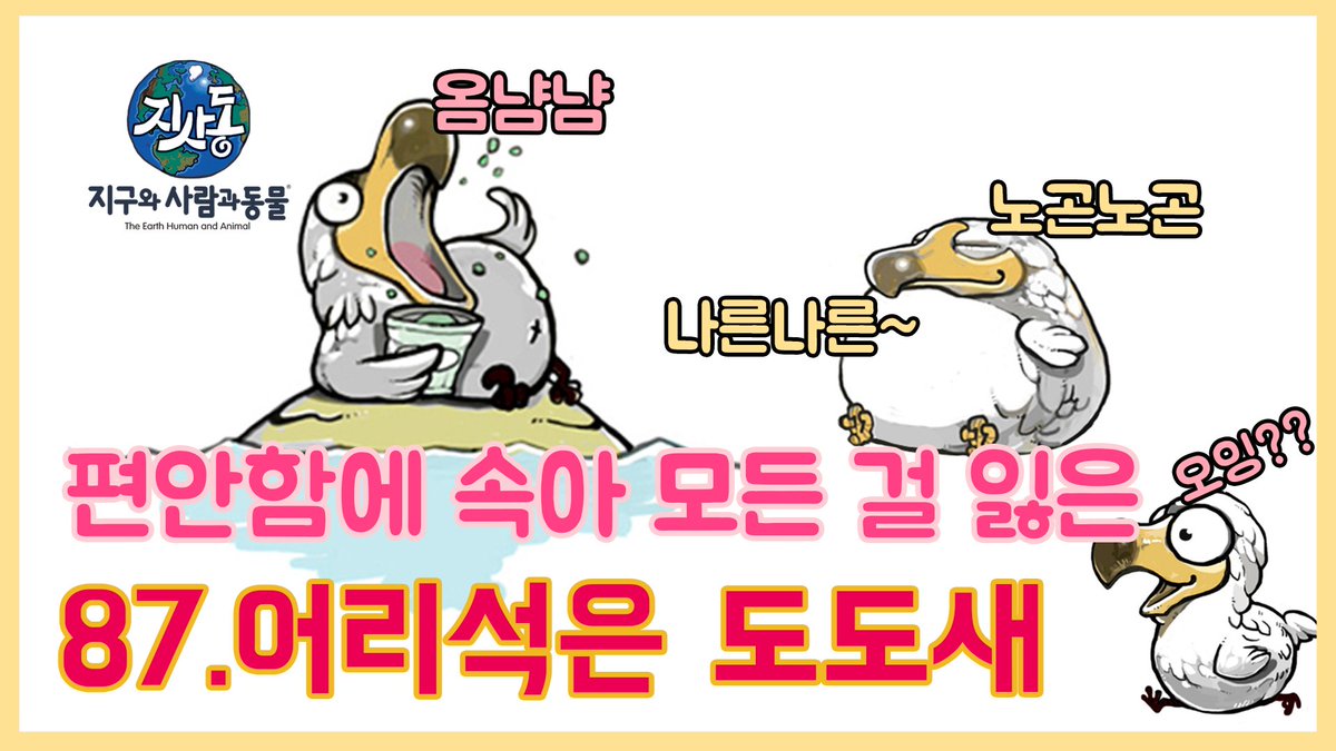 JRgroup_Anij's tweet photo. 호랑이는 죽어서 가죽을 남기고,
도도새는 죽어서 숙어를 남겼다.

as dead as a/the dodo 완전히 사라져 더이상 볼 수 없는 것

#도도새 #멸종 #죽음의데스 #영어공부 #숙어
#지사동TV @JISADONGcom  #제이알그룹

📕 유튜브 : https://t.co/DDRXl6Etun
📗 네이버TV : https://t.co/rEPJm5qYR8 https://t.co/T3hmvbzEw1