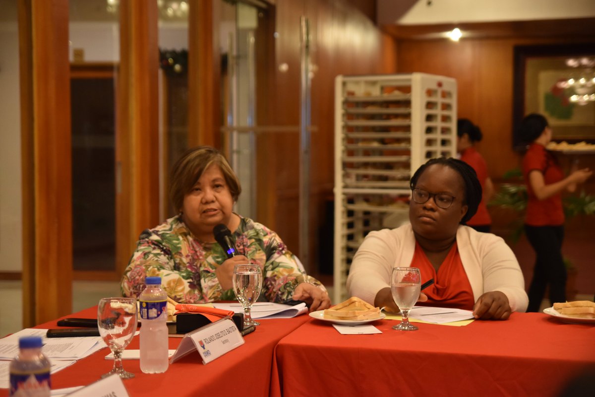 dswdkalahicidss's tweet photo. @WB_AsiaPacific Senior Social Dev't Specialist Malu Padua (left) shares that Kalahi-CIDSS achieved its development objective. #MagKalahiTayoPilipinas #DSWDMayMalasakit https://t.co/cATQMDtQSp