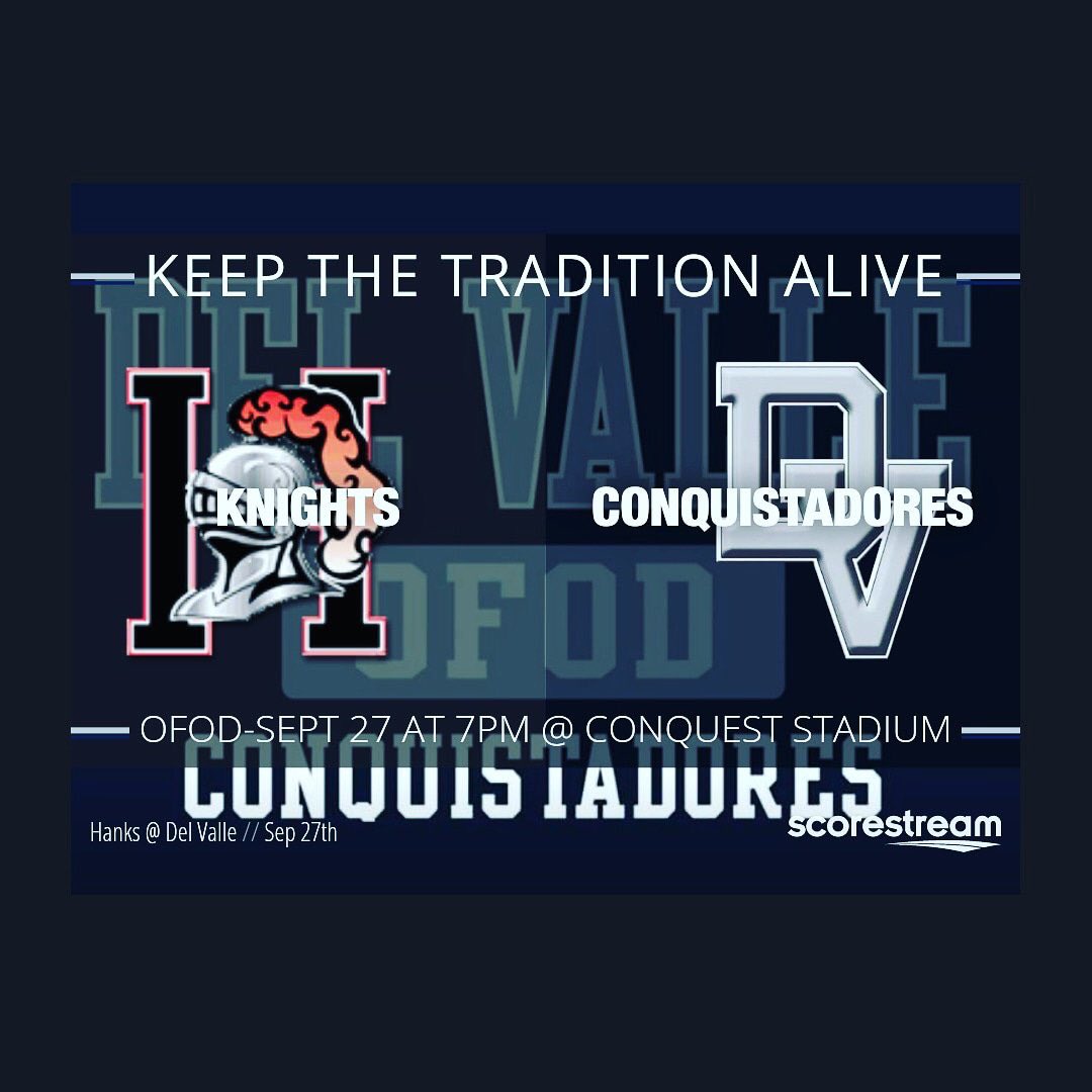 Calling ALL Thunderbirds! 📣 Let’s make some noise and show our #OFOD spirit for our Conquistadores 🏈 🙌🏻<a href="/DVFootballOFOD/">Del Valle Football</a> tomorrow, Sept. 27. Le Barron Park students get in free with school shirts! @LeBarronParkES <a href="/LeBarron_YISD/">LeBarron Park Elementary, YISD</a> #BigBadBlue #THEDISTRICT