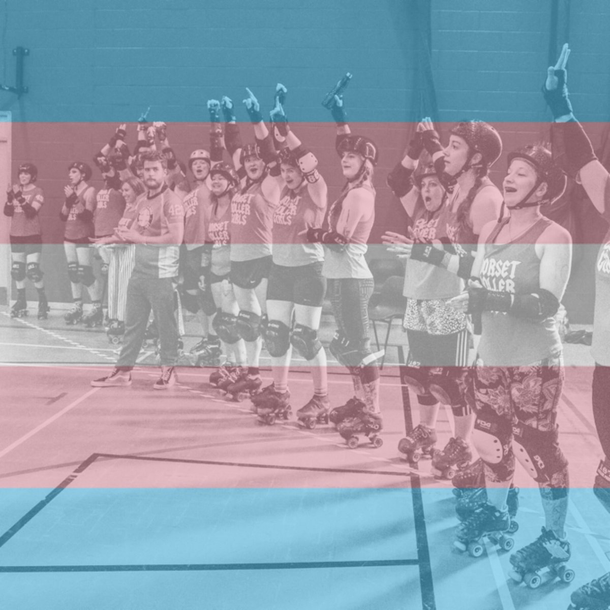 Trans, non-binary and gender non-conforming people will always be welcomed and accepted by DRG. We are 100 percent committed to making roller derby a safe place for everyone, whatever your gender expression.