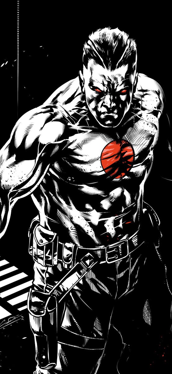 Cap_White's tweet photo. SOmthing I did this morning to jumpstart things.  Havn’t doen one of these in a while.  It was fun though.  He’s prob my favorite @ValiantComics character.  #Bloodshot #comics #comicart #illustration #comicIllustration #indiecomics #mainstreamcomics https://t.co/jjK348c6dX