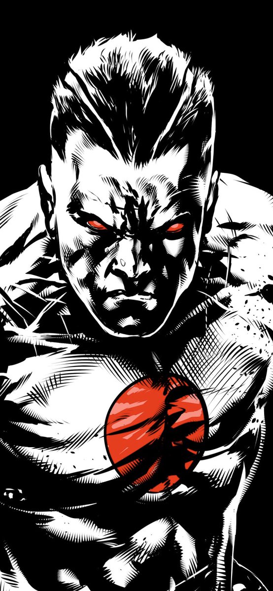 Cap_White's tweet photo. SOmthing I did this morning to jumpstart things.  Havn’t doen one of these in a while.  It was fun though.  He’s prob my favorite @ValiantComics character.  #Bloodshot #comics #comicart #illustration #comicIllustration #indiecomics #mainstreamcomics https://t.co/jjK348c6dX