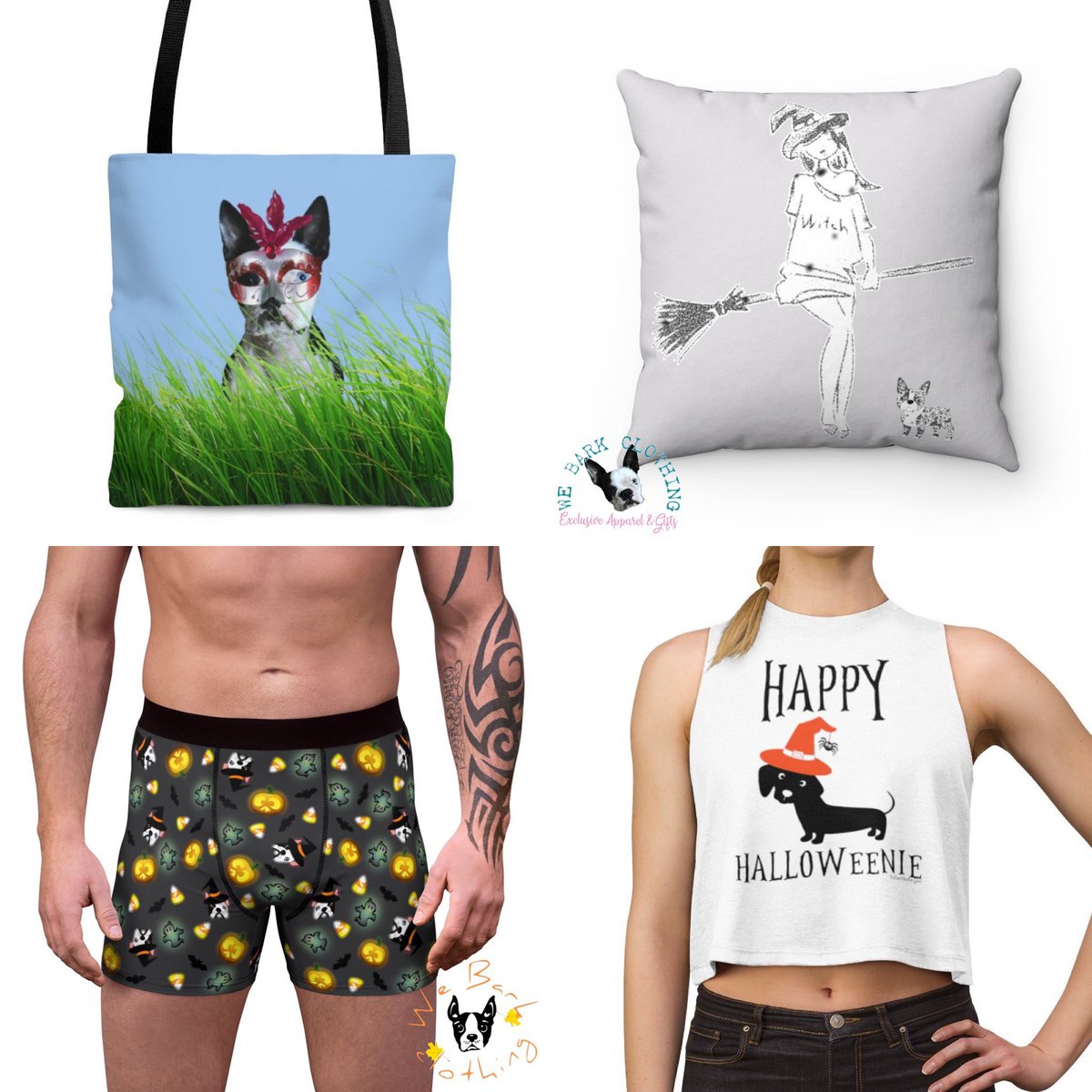WeBarkClothing's tweet photo. Check out our #Halloween collection here 👉🏼 https://t.co/nWYdaE43KL 🏷coupon code Fall is here 2019 for 10% off #Dogs #Boxers #BostonTerriers #ShopSmall #ILoveDogs #Halloweenie #HalloweenDogs #ILoveHalloween https://t.co/SN0QdguqJU