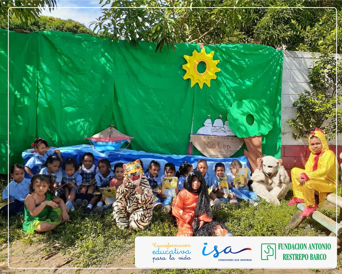 Programa_TEPV's tweet photo. #ProgramaTEPV II En la I.E. José Agustín Blanco sede La Esperanza de #Sabanalarga, #Atlantico, los niños y niñas a través de su proyecto "Mi Jardín Lector", promueven la lectura a través de obras teatrales. @ISAConexiones @intercolombia @FRestrepoBarco @Alc_Sabanalarga https://t.co/ZQDx4E02VC