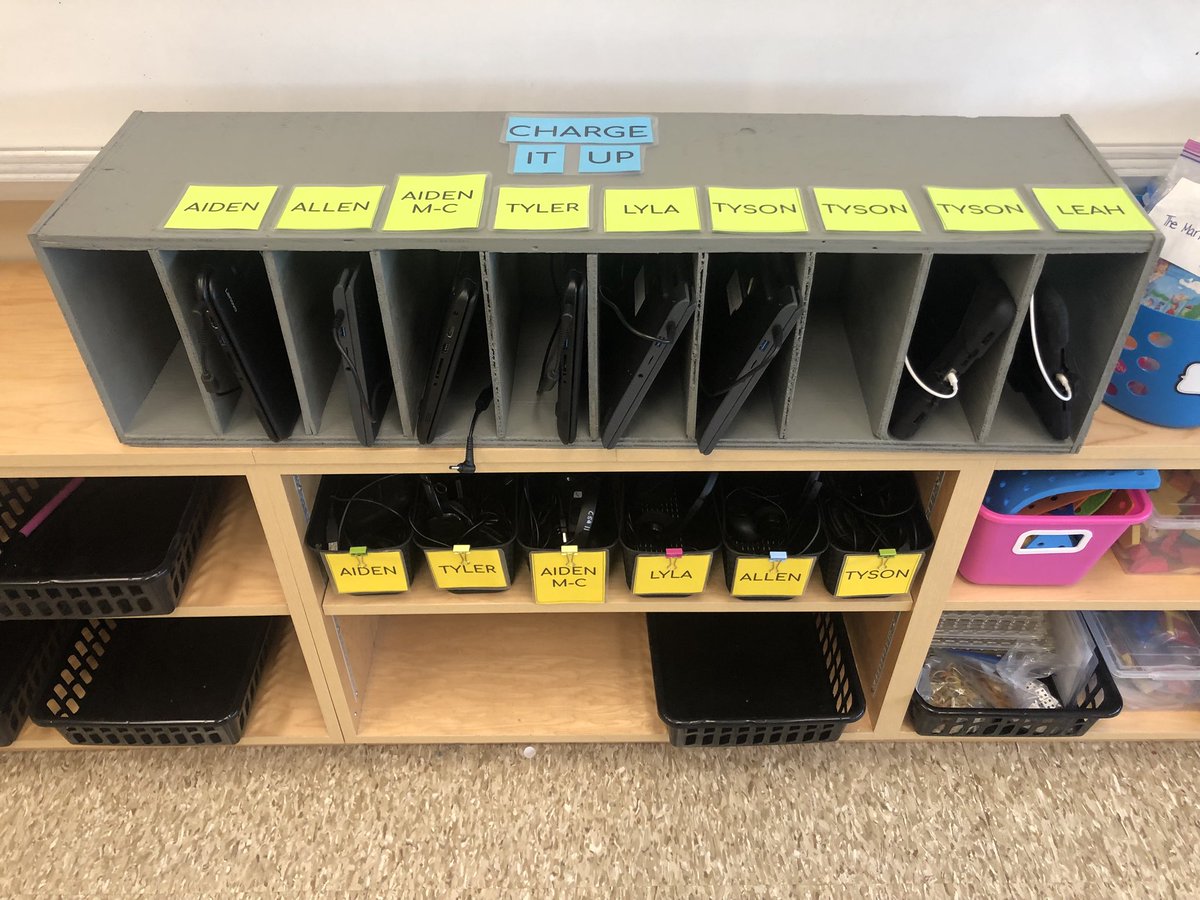 MsMallory96's tweet image. Room 230’s charging station is ready to rock! #organizedtech