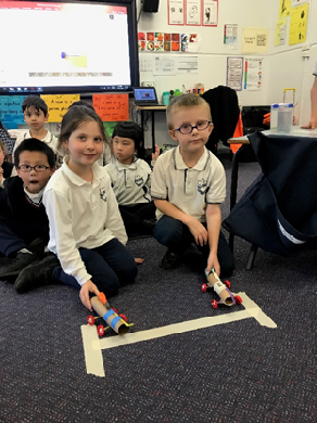 STEM@BHPS: Kindi students researching, designing, making and testing balloon powered cars to learn about force. <a href="/stem_T4L/">stem.T4L</a>