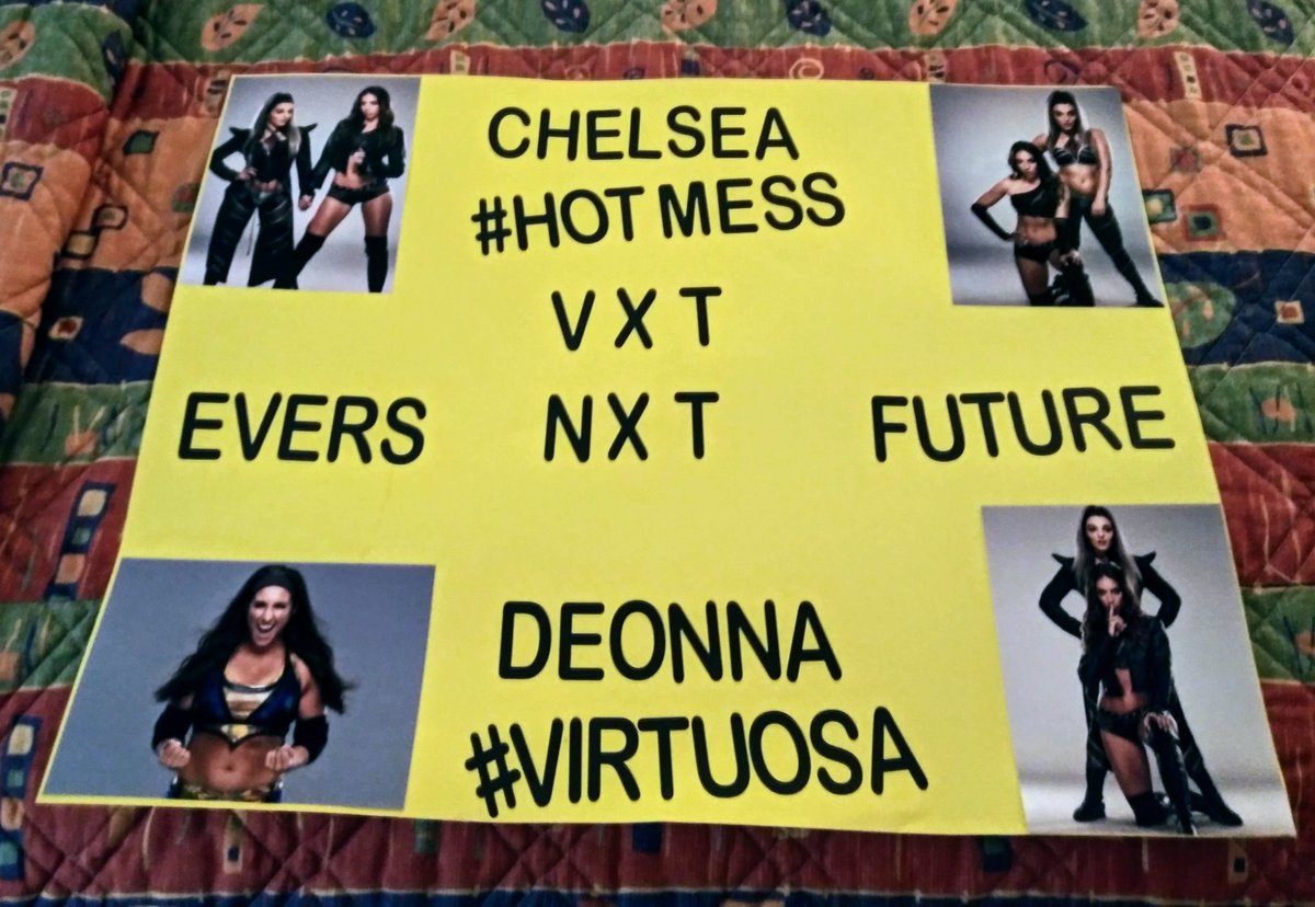 Drove 5 hours from Charleston to see #VXT at #NXTOrlando tomorrow night! Get well soon, @RachaelEversWWE! #MakingTowns #WeAreNXT @ImChelseaGreen @DeonnaPurrazzo @WWENXT