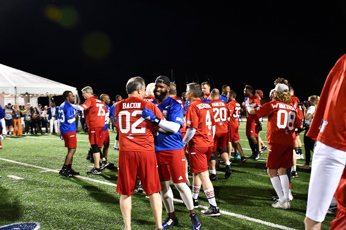RepDonBacon's tweet photo. Grateful to participate in the 10th Annual @CongFootball game with my Republican and Democrat colleagues and former NFL players to support the Capitol Police Memorial Fund, @OurMilitaryKids and A Advantage 4 Kids! #CFG19 #Unity #Charity #Community 🏈🇺🇸 https://t.co/M8NsRClZtC