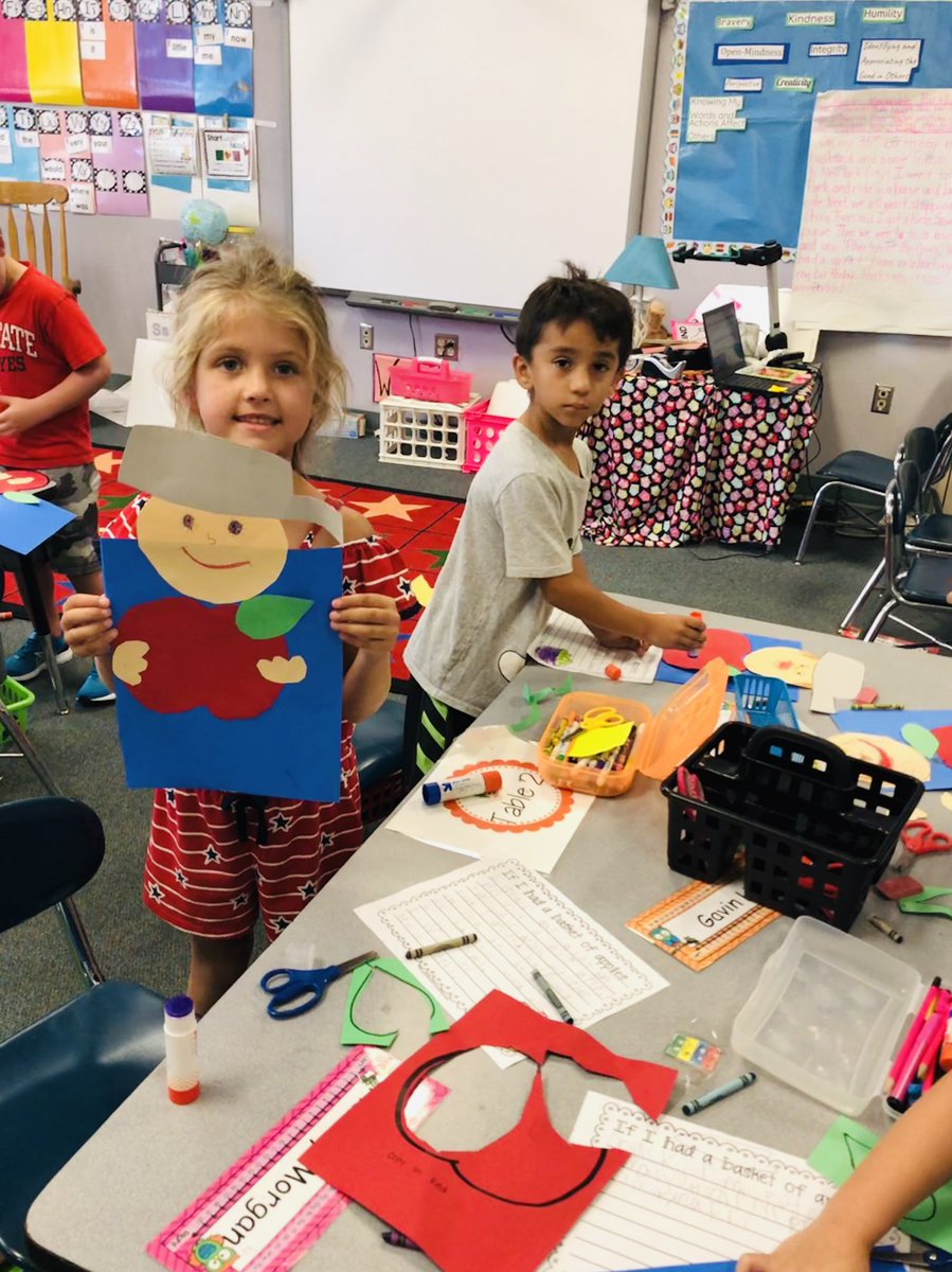 amymarlotabor's tweet photo. Tabor Owls ๐ฆ developed a writing response about apples and constructed a โJohnny Appleseedโ ๐craft to commemorate his birthday today!! ๐#FirstgradeFireflies @BESFirefly https://t.co/gL9BnTD15H