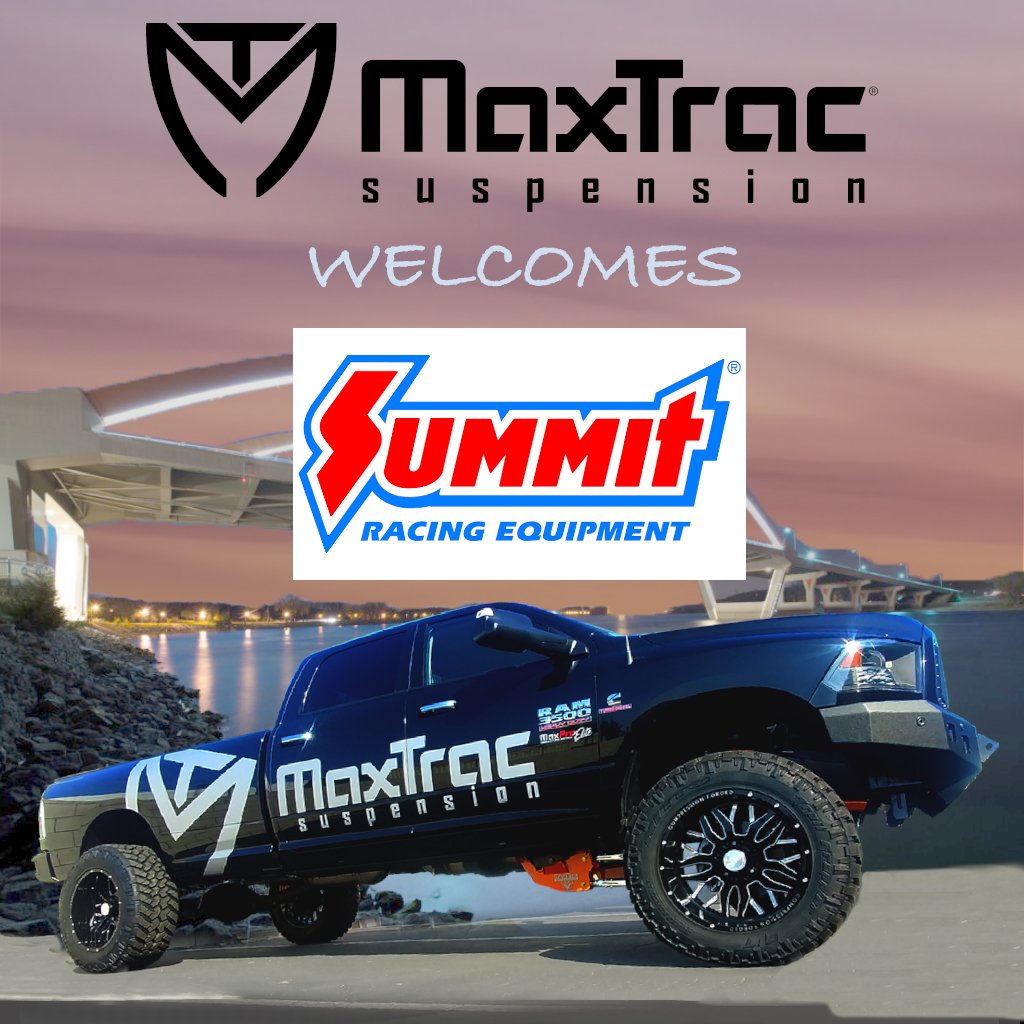 MaxTrac's tweet image. Maxtrac Suspension would like to welcome our newest Customer @SummitRacing 

summitracing.com/search/brand/m…