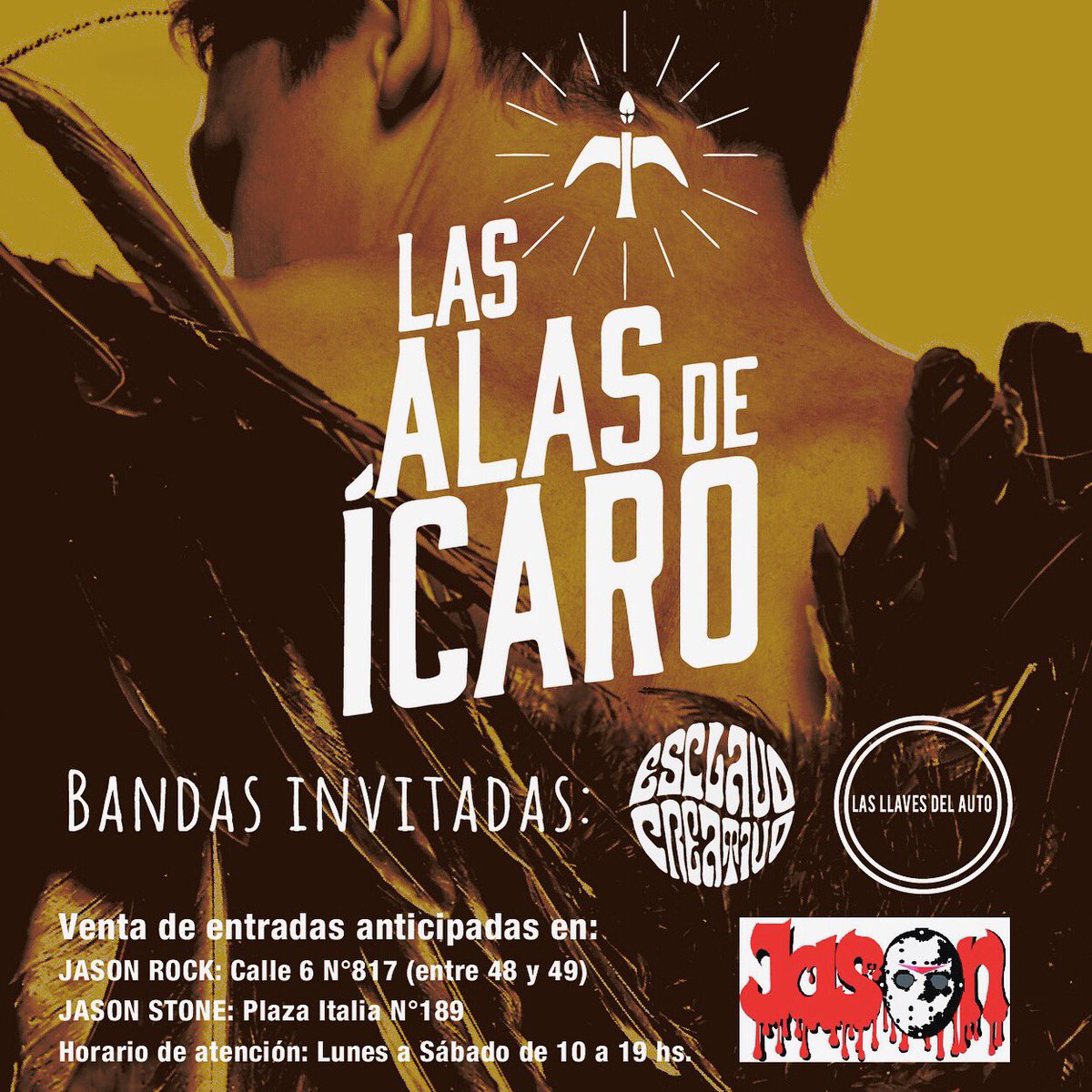 💣💥✨🎉Este 👉🏼SÁBADO 28 en Pura Vida ~ La Plata 〰️
:
☝🏼Entradas anticipadas en 
JASON ROCK ! 
:
:
😎🤘🏼🖤
#lasalasdeicaro
:
#vuelodeequilibristas #rock #rockband  #nomusicnolife #argentina  #laplata #laplataciudad  #buenosaires #musica
