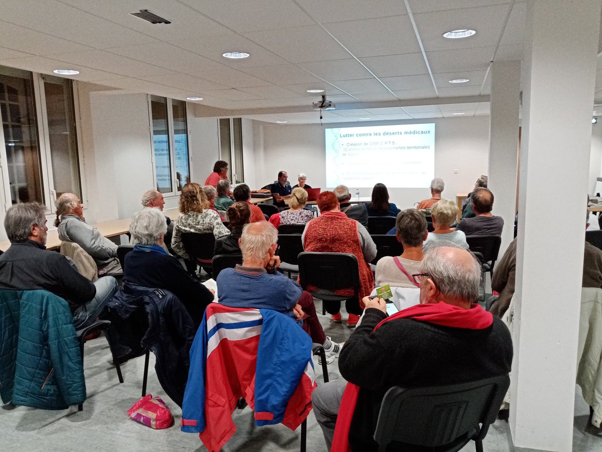 Réunion à Lannion sur le plan santé 2022, ses conséquences sur notre santé sur le trégor et sur notre région, numerus clausus, e médecine, hôpitaux de proximité, coopétition, que sont devenus nos hôpitaux publics <a href="/FlorenceLM_pcf/">Florence LM</a> @comitededefense <a href="/HeleneDerrien/">derrien</a>  <a href="/jjdurand/">jjdurand@comcast.net</a>