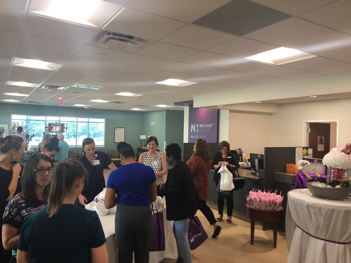 lindseyfronk's tweet photo. A great Women’s Night at @NovantHealth Mint Hill Medical Center! Screenings, massages, mimosas, medical robots and more! #community #remarkablecare #BreastCancerAwareness https://t.co/hQoTAdBaBG