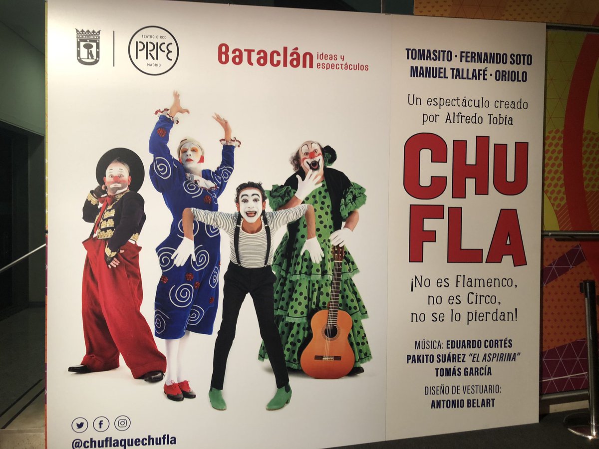Esta noche asistía a uno de esos espectáculos que te trasladan a otra época,tiempos en los que la palabra ARTE se escribía con mayúsculas. ¡No es Flamenco,no es Circo. No se lo pierdan!. Simplemente IMPERDIBLE. #Chufla Viernes 27 y sábado 28 en el <a href="/circoprice/">Teatro Circo Price</a> #Maravilla #ArtePuro