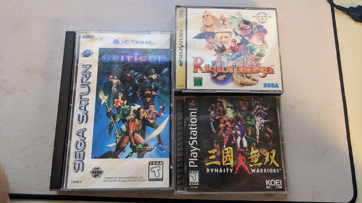 xyberknight's tweet image. No @MarseilleInc mclassic &amp;amp; mcable bundle,but got these in today from community members out of state. Grateful to finally have another #VicTokai title back in my collection,@KoeiTecmoUS #DynastyWarriors,in addition to @SEGA's RigLord Saga from my cousin. RT @bowen_tim