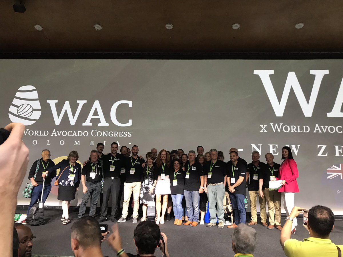 NZinColombia's tweet photo. ๐Felicitamos a @NZavocado por este triunfo.
๐Recibimos con inmensa felicidad la noticia de que Nueva Zelandia serรก la sede del prรณximo Congreso Mundial de Aguacate en 2023. ๐ฅ๐ฅ๐ฅ
๐Agradecemos a todos los delegados que votaron por nosotros.
#WAC2023NZ #NewZealand https://t.co/bHR6OOeGLd